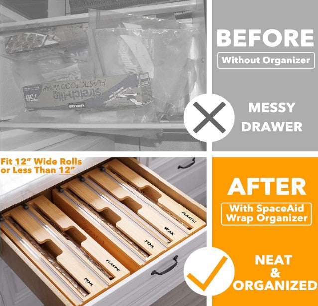 Arbor Home™ Artisan Bamboo Wrap Organizer