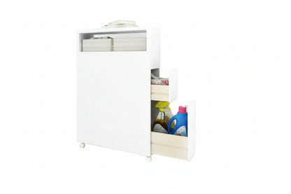 Slim Bathroom Storage Cabinet with 2 Slide Out Drawers